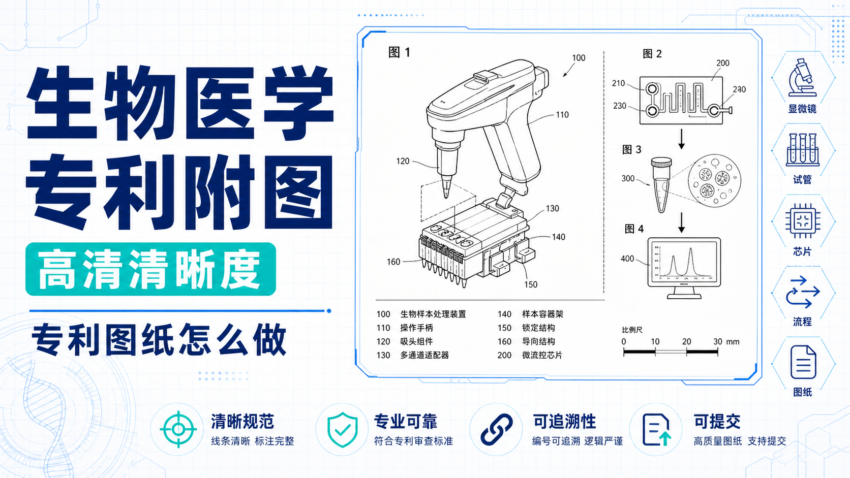 如何让专利附图高清又专业?生物医学必备技巧