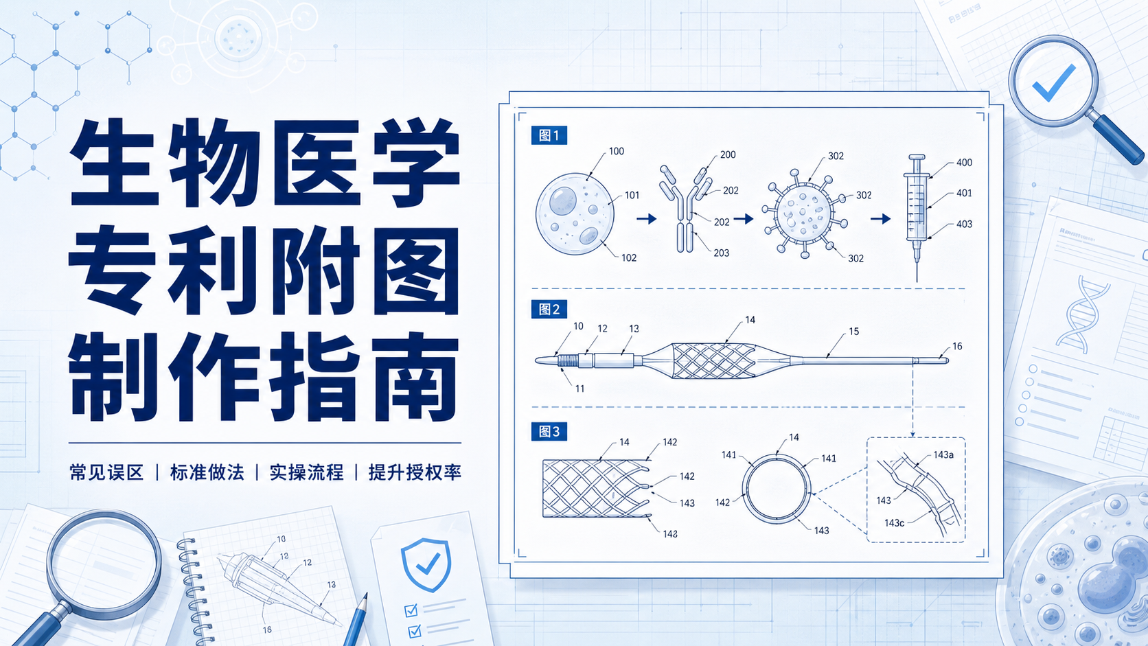专利附图制作秘籍:生物医学绘图2000字详解