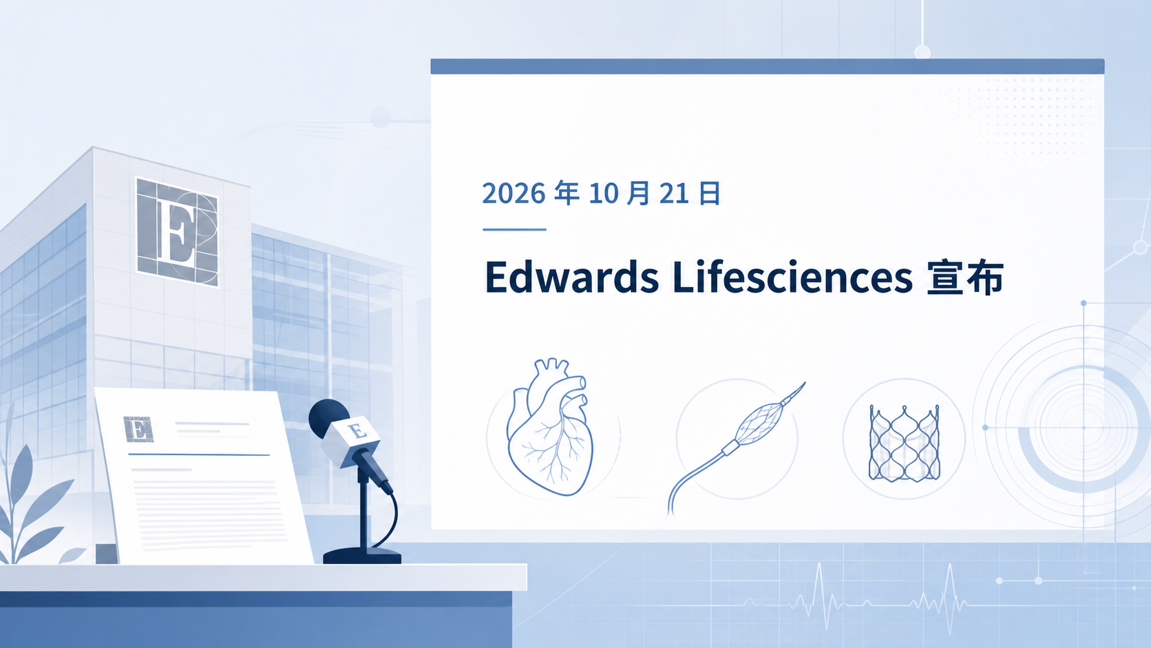 2026 年 10 月 21 日,爱德华生命科学(Edwards Lifesciences)宣布其 PASCAL Precision 经导管缘对缘修复系统获美国 FDA 批准,用于治疗症状性重度三尖瓣反流。这使 Edwards 成为美国市场唯一同时提供二尖瓣与三尖瓣"修复 + 置换"完整经导管产品组合的公司。同批获批的还有用于二尖瓣修复的 PASCAL Ace with Capture Clarity 系统,其搭载的荧光透视"瓣叶捕获确认"标识为首创设计。