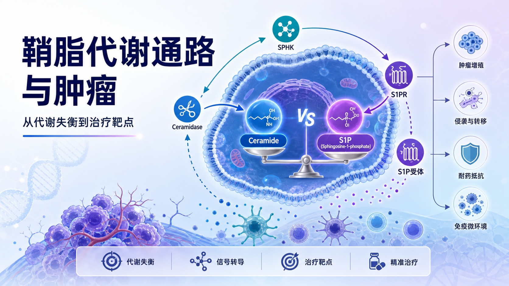 鞘脂代谢信号通路：肿瘤治疗新靶点