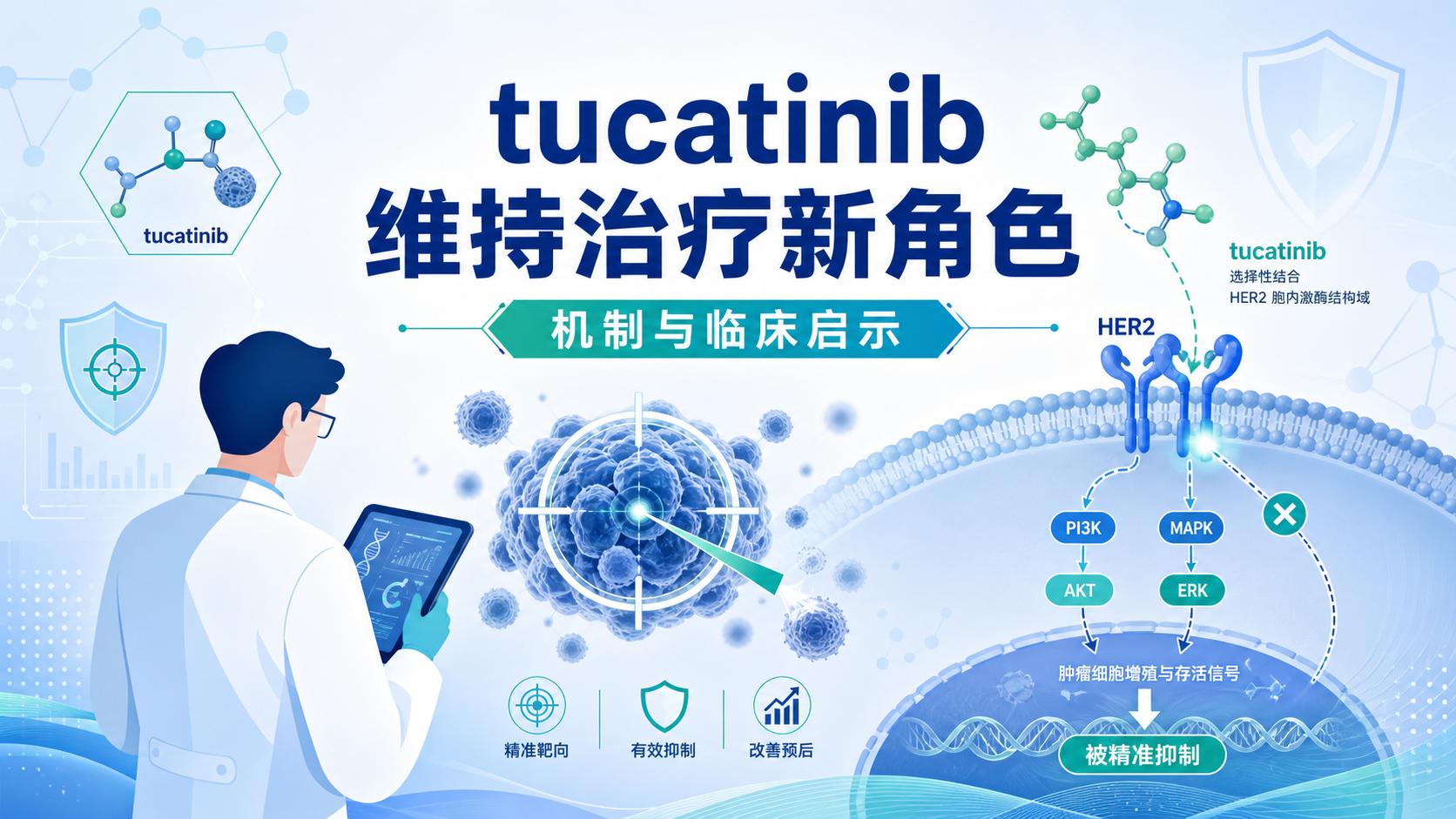 FDA批准tucatinib联合曲妥珠单抗、帕妥珠单抗用于HER2阳性乳腺癌维持治疗