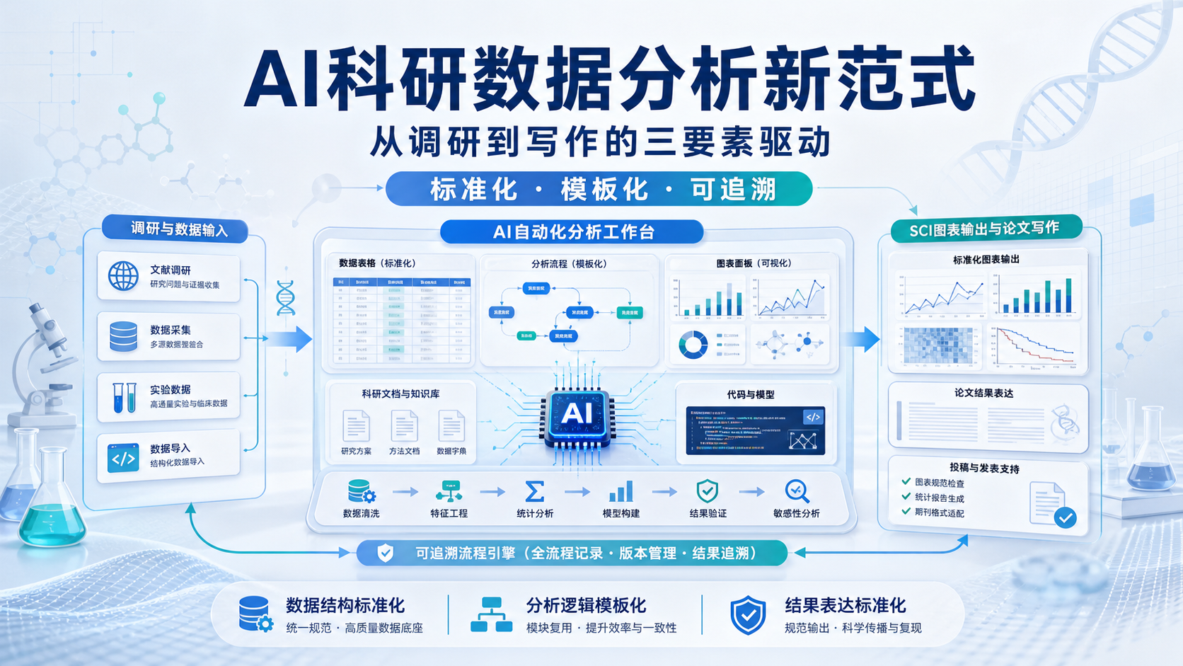三要素驱动AI科研数据分析新范式