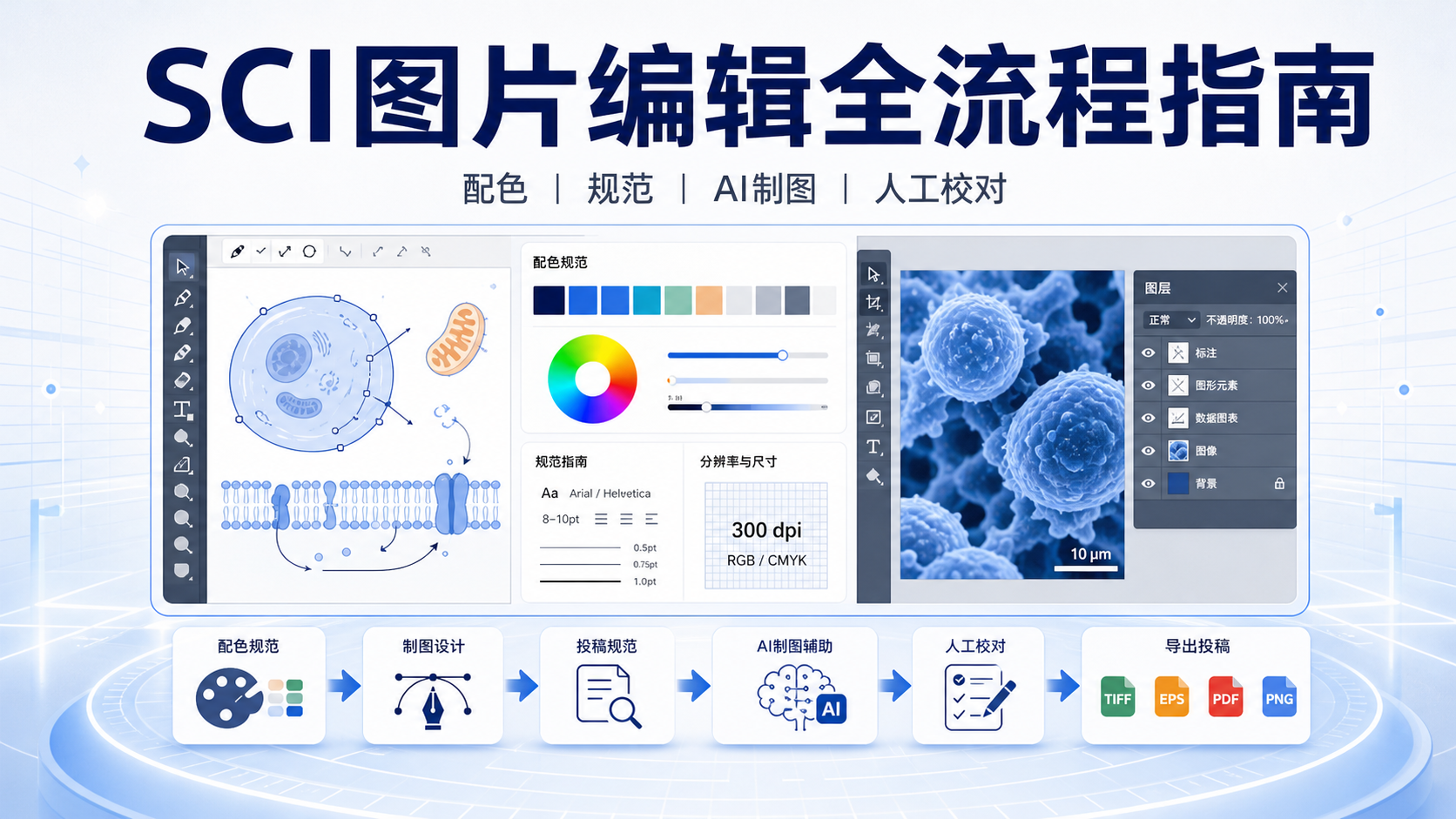 SCI论文图片编辑规范:从配色提取到AI制图的完整流程