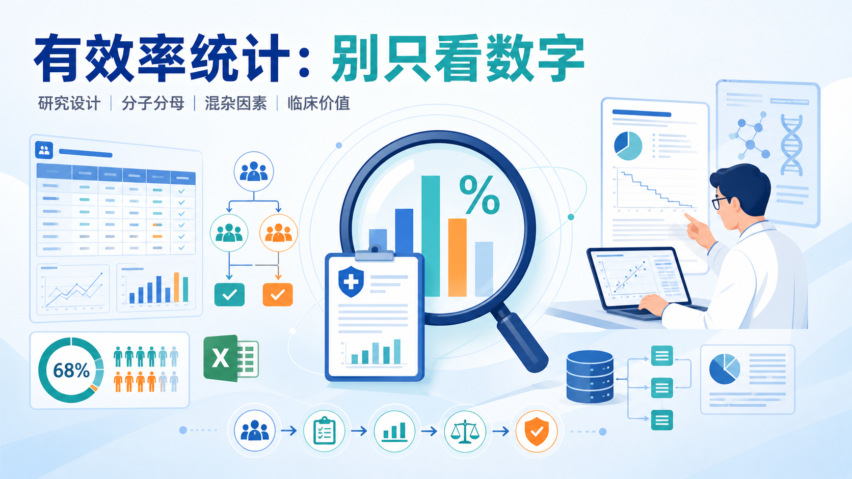 医生和硕博生必看:生物医学有效率统计的高效实践