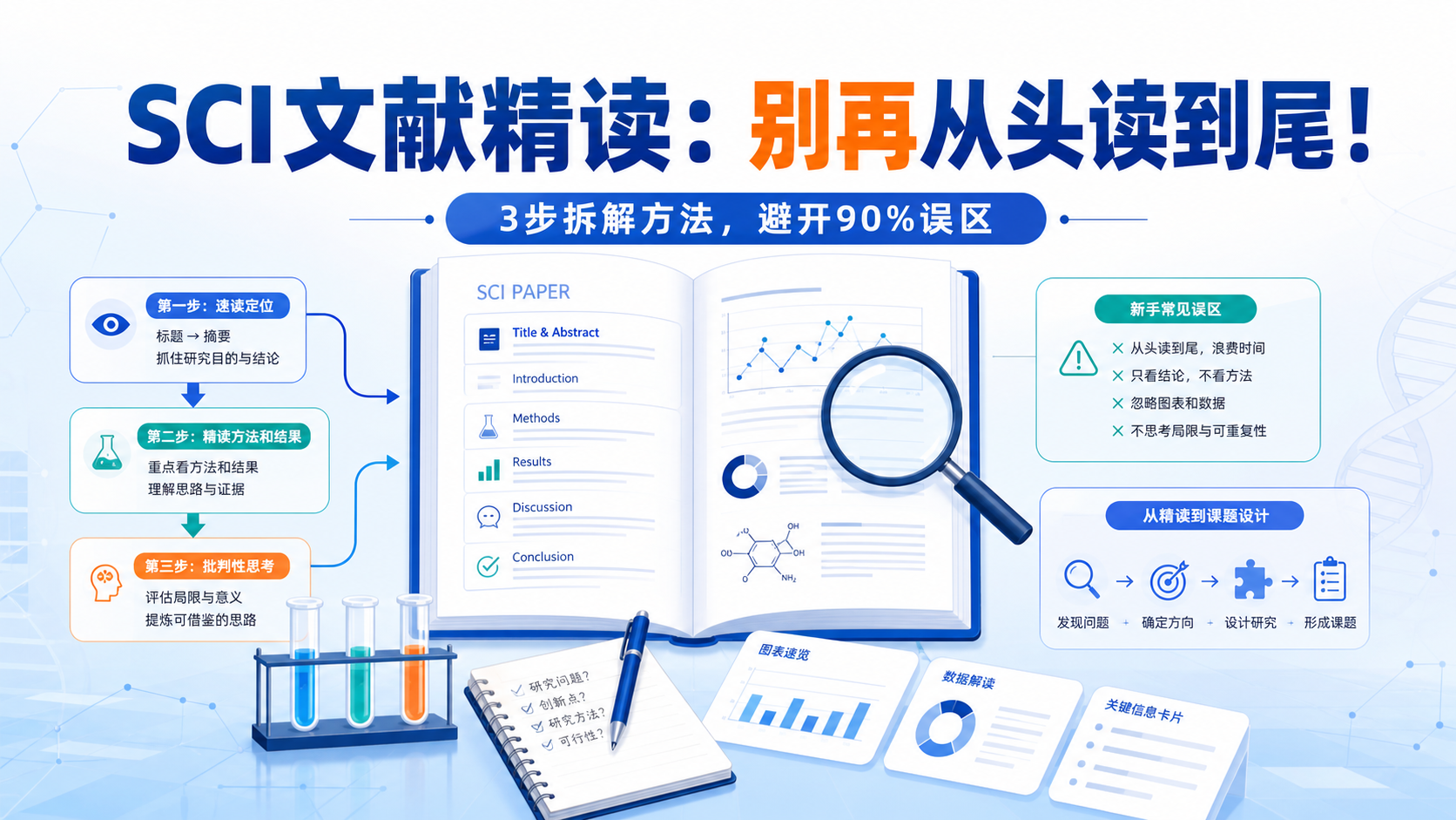 SCI文献阅读精读：避开90%科研新人误区