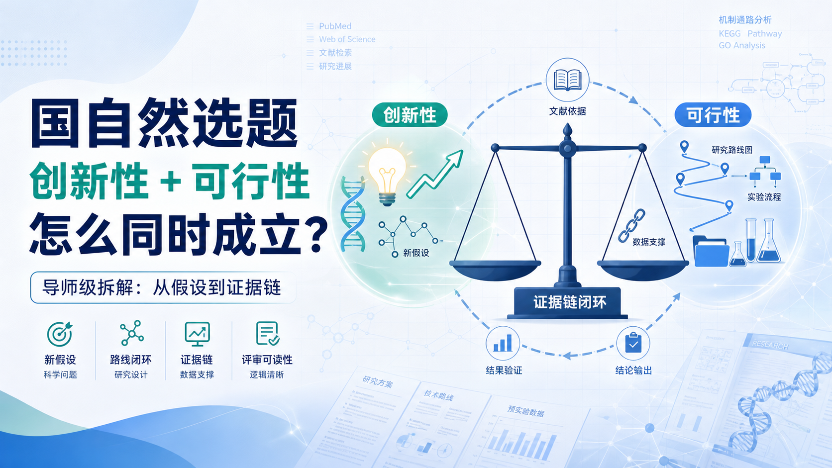 国自然选题思路如何体现创新性与可行性？导师级拆解