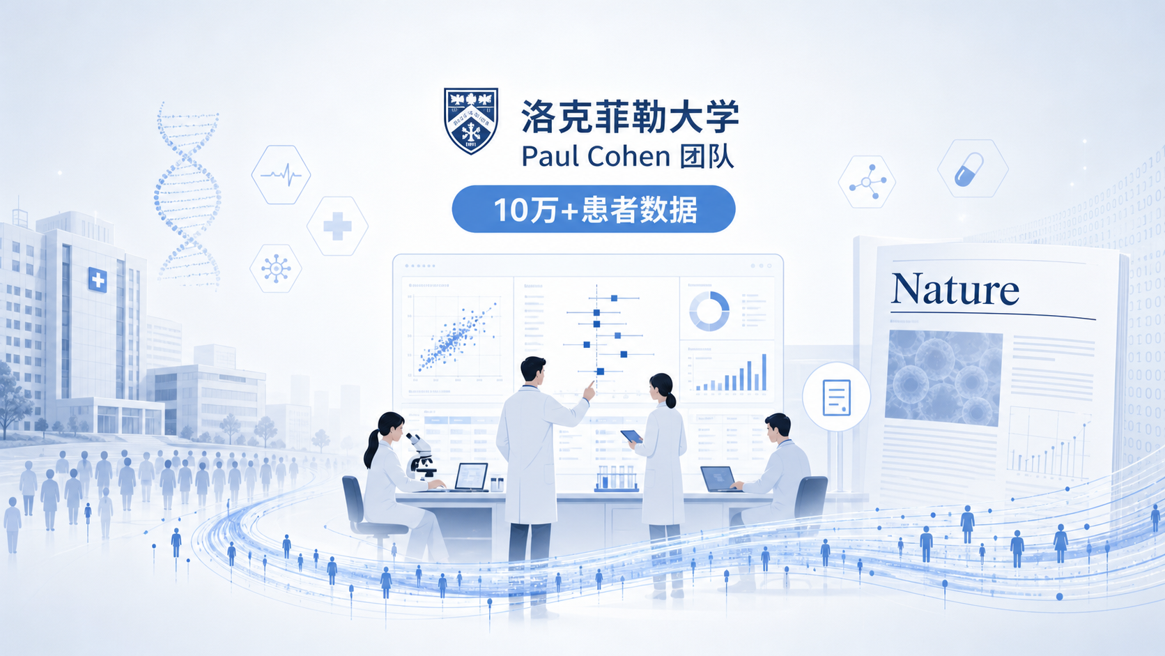 美国洛克菲勒大学 Paul Cohen 团队在《自然》发表重磅研究，基于超过 10 万名患者的数据，系统评估了人体棕色脂肪组织（BAT）对全身健康的广泛影响。研究发现，检出"活跃"棕色脂肪与心血管疾病、焦虑和抑郁诊断的减少显著相关；借助 AI 量化影像进一步显示，棕色脂肪代谢活性（尤其是腋窝部位）越高，心代谢指标与脂肪分布越有利。更关键的是，药物分析发现常用降压药氯沙坦（血管紧张素 II 受体拮抗剂）可在细胞和小鼠中增强棕色脂肪的产热相关功能，为"老药新用"激活棕色脂肪提供了新线索。