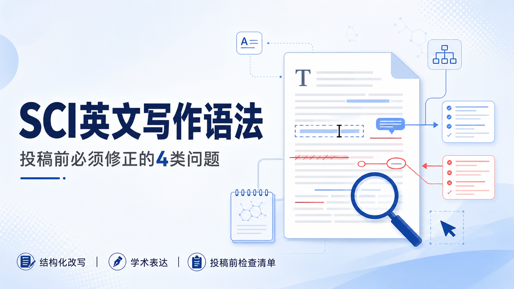 医学科研发SCI:英文写作语法与专业风格突破
